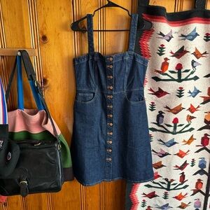 Madewell Button Front Jean Dress